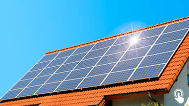 Solar PV Panels on a domestic house roof